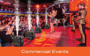 Aerial fireworks -commercial events